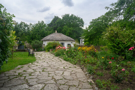 The house where the poet Lermontov lived (19th century) during his military service in the Caucasus in the city of Pyatigorsk, Russia
