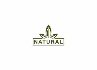 logo for natural products in white background