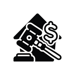 Black solid icon for possession