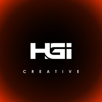 HGI Letter Initial Logo Design Template Vector Illustration