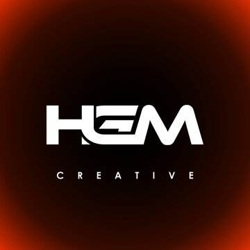 HGM Letter Initial Logo Design Template Vector Illustration