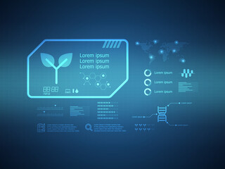 abstract ecology futuristic hud display interface sci fi technology
