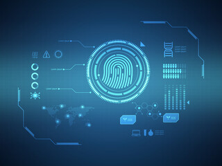 abstract futuristic hud display interface sci fi technology