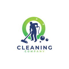 cleaning service logo icon vector