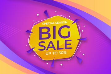 Modern Colorful Abstract Trendy Sale Background