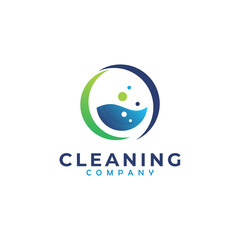 cleaning logo icon company vector wash