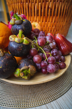 Fresh fruits. Assorted colourful tropical fruits. clean and healthy eating