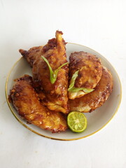 Cireng is a favorite Indonesian snack with spices portrait