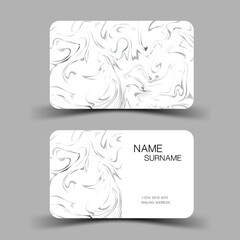 Business card template, minimalist vector design editable. illustration EPS10
