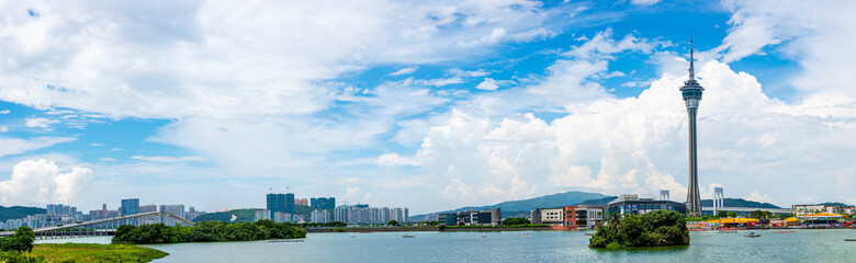 Dragon Boat Racing in Nam Van Lake, Macau