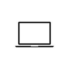 Laptop icon flat