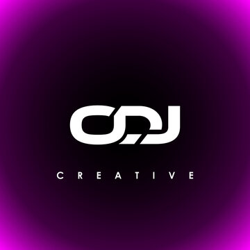 ODJ Letter Initial Logo Design Template Vector Illustration