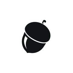 Acorn black icon