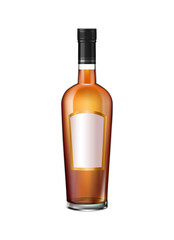Whiskey Bottle Illustration