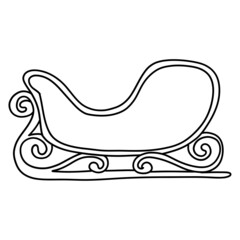 Christmas-Rickshaw illustration for web, wedsite, application, presentation, Graphics design, branding, etc.