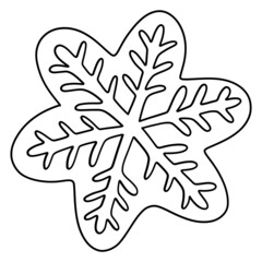 Obraz premium Christmas-Snow Crystal illustration for web, wedsite, application, presentation, Graphics design, branding, etc.