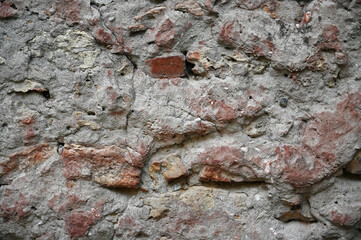 Old dirty wall close up. Grunge abstract photo background.  Beautiful stone texture pattern.
