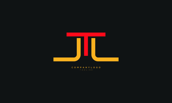 JTJ, JJT, Abstract initial monogram letter alphabet logo design
