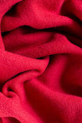 Fototapeta premium red fabric background. texture.