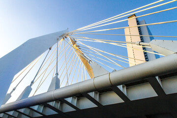 Obraz premium Low angle view of one of the most iconic bridges in Guadalajara, Mexico