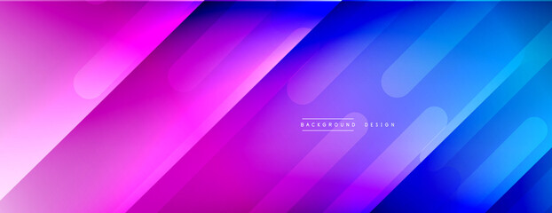 Dynamic lines abstract background. 3D shadow effects and fluid gradients. Modern overlapping forms