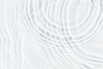 White wave abstract in sunlight or rippled water texture background. Top view, flat lay