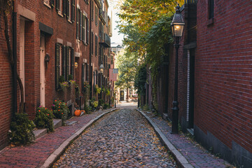 Acorn Street, Boston, Massachusetts