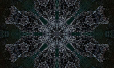 dark grey black stone wall with the grid, hard textured stone wall with geometric shapes.