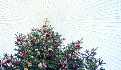 Journey to Christmas Festival 2020 in Moscow city, Russia.