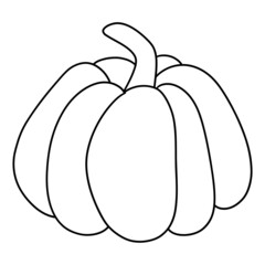 Haloween Pumpkin outline design illustration for web, wedsite, application, presentation, Graphics design, branding, etc.
