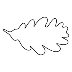 forest acorn leaf outline design illustration for web, wedsite, application, presentation, Graphics design, branding, etc.