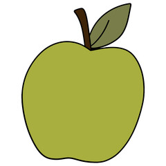 Green Apple color design illustration for web, wedsite, application, presentation, Graphics design, branding, etc.