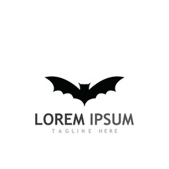 bat vector icon logo template