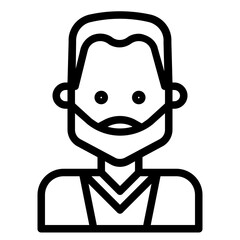 man outline icon