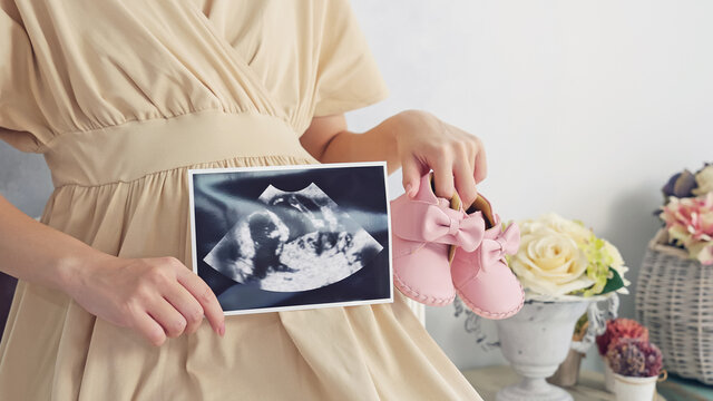 妊婦イメージ　マタニティフォト　エコー写真