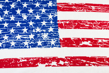 American flag vintage background.