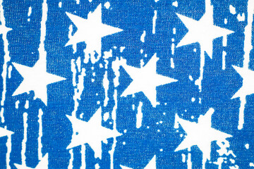 Stars on American flag vintage background.