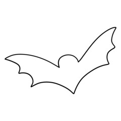 Halloween-bat outline design illustration for web, wedsite, application, presentation, Graphics design, branding, etc.