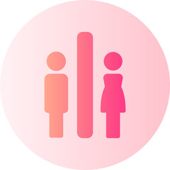 toilet gradient icon