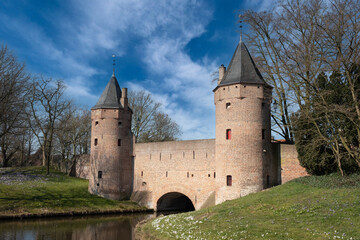 Fototapeta na wymiar The Waterpoort also called Monnikenpoort in Amersfoort, Utrecht Province, The Netherlands