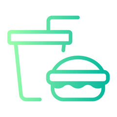 food and drink gradient icon