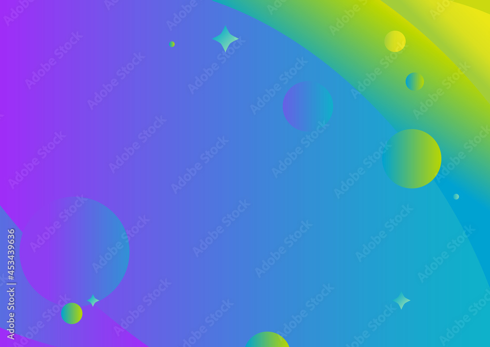 Aufkleber horizontal abstract template with bright color graphic elements. vector illustration.