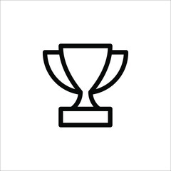 trophy icon vector logo template on white background. color editable eps 10