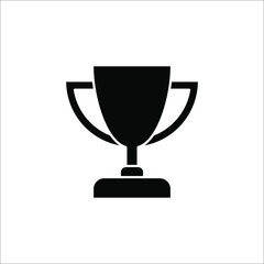 trophy icon vector logo template on white background. color editable eps 10