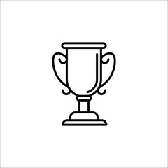 trophy icon vector logo template on white background. color editable eps 10