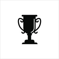 trophy icon vector logo template on white background. color editable eps 10