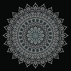 Circular one-color pattern. Illustration in vector