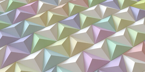 Light background from volumetric triangular pyramids