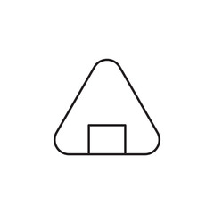 onigiri icon, food vector, rice illustration