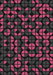 Abstract Geometric Pattern generative computational art illustration